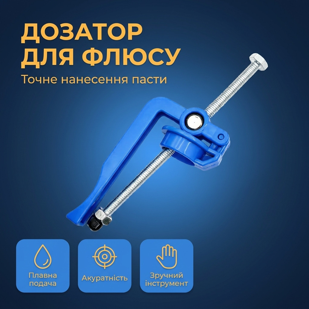 Дозатор флюсу Флюсенко з пластиковим корпусом під кутом