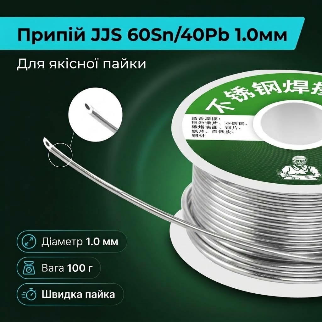 Бічний ракурс котушки JJS з дротом 1 мм